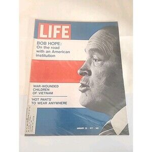 Vintage Life Magazine January 29 1971  Bob Hope W/Protective Sleeve